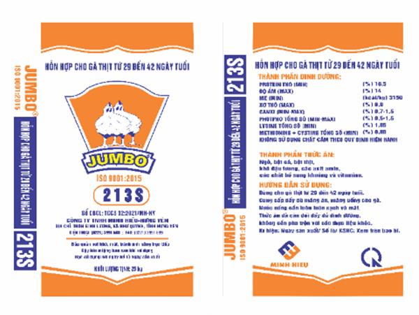 Hỗn hợp cho gà thịt từ 29 đến 42 ngày tuổi