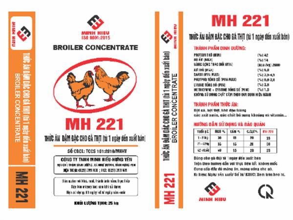Thức ăn đậm đặc cho gà thịt từ 1 ngày tuổi đến xuất bán