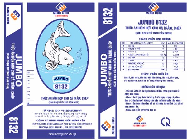 Thức ăn hỗn hợp cho cá Trắm, Chép từ 200g đến 500g