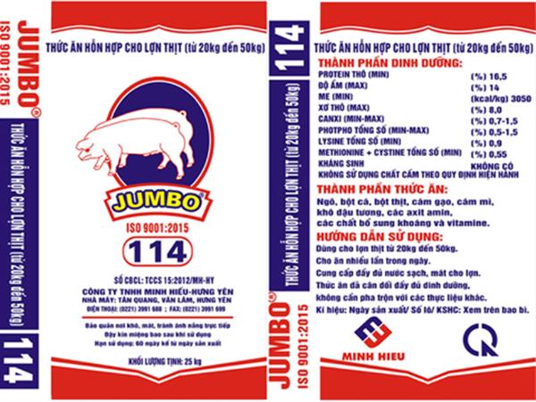 Thức ăn hỗn hợp cho lợn thịt từ 20kg đến 50kg - 114