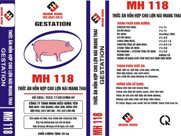 Thức ăn hỗn hợp cho lợn nái mang thai - MH118